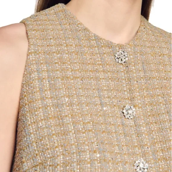 Javier Tweed Crop Top - Picture 3 of 6